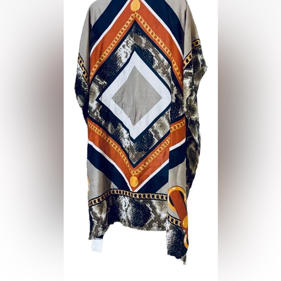 Do Everything In Love Designer Chain Print Kimono Duster One Size Old Money - Picture 3 of 8